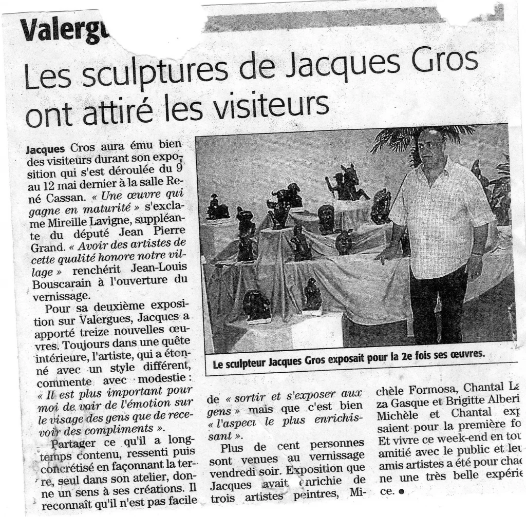sculpteur dans l'Hérault proche Montpellier