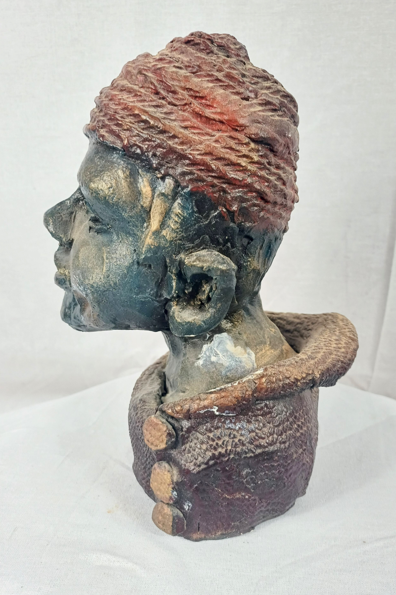 Sculpture unique guerrier
