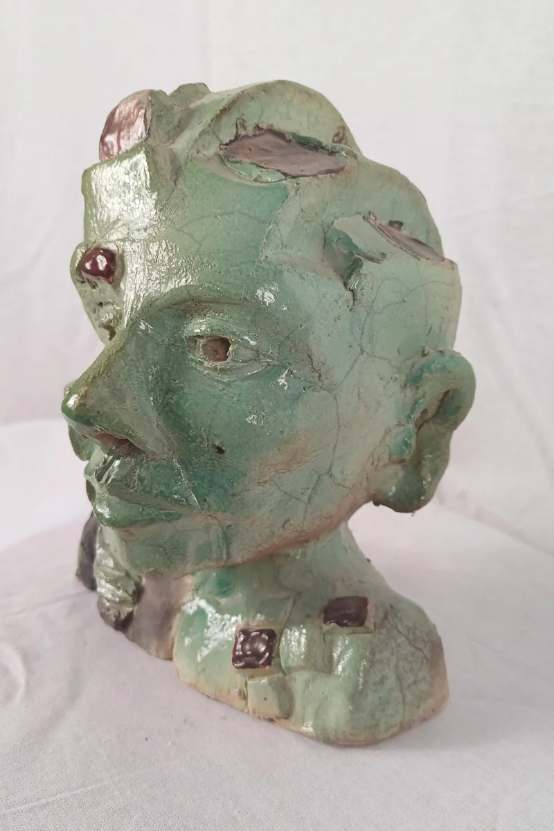 Sculpture unique guerrière