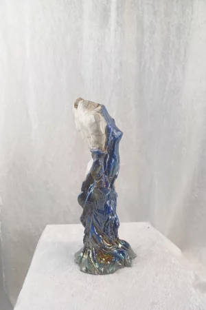 Femme Drapée Marine